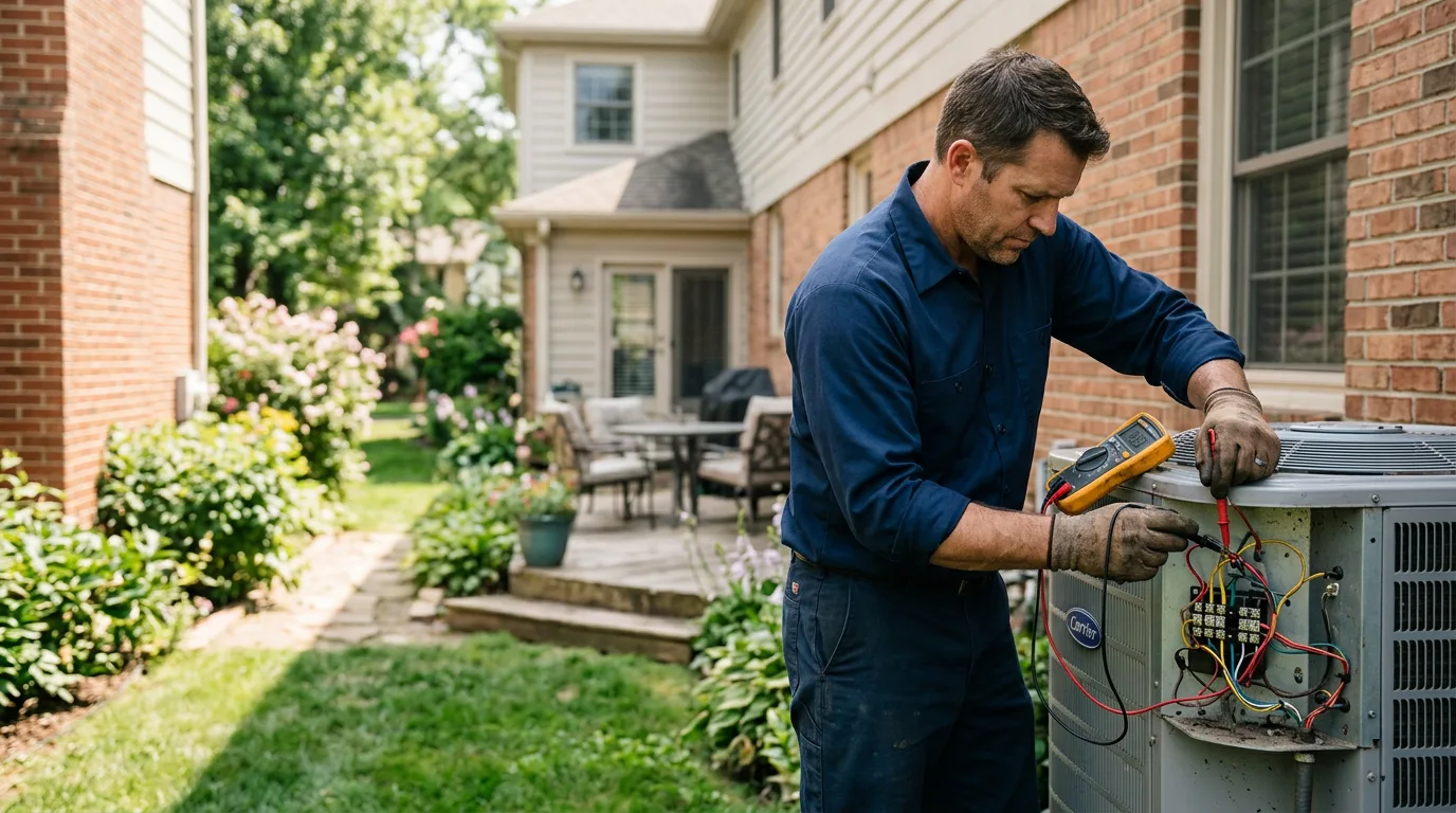 HVAC technician working near North Bethesda, MD
